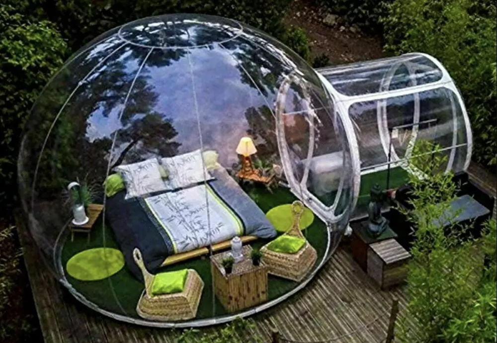 transparent tent